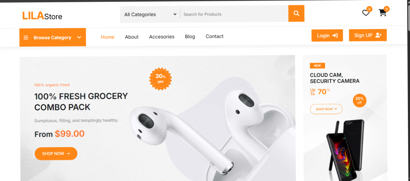 Landeing Bege for Kaspe webside